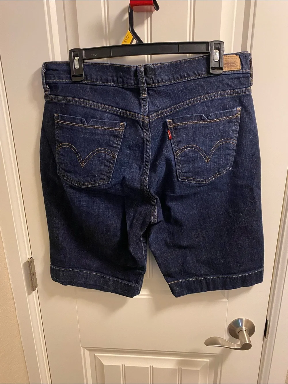Levis 515 Jeans Shorts 12 Dark Blue Stretch Denim Bermuda 2010